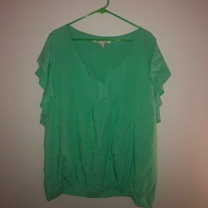 Green blouse